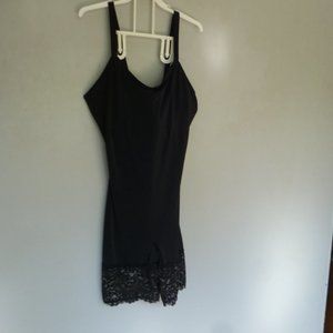 Black full figure shaper lace legs 38D Large  XL